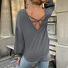 2026 New Women's Long Sleeve Top Hollow Knitted Sweater for Woman