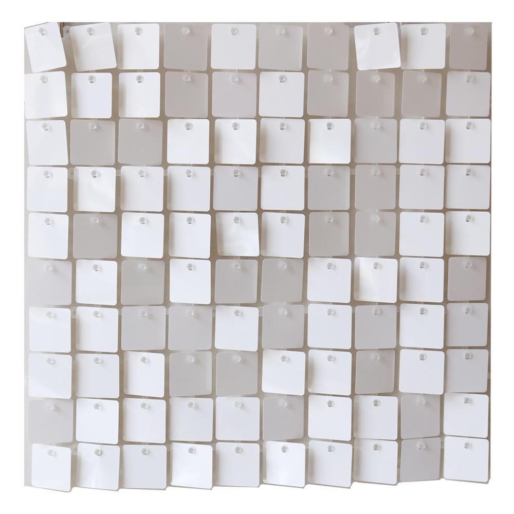Square Shiny Snap-Lock Wind-Driven Sequin Panels for Background Wall Decoration