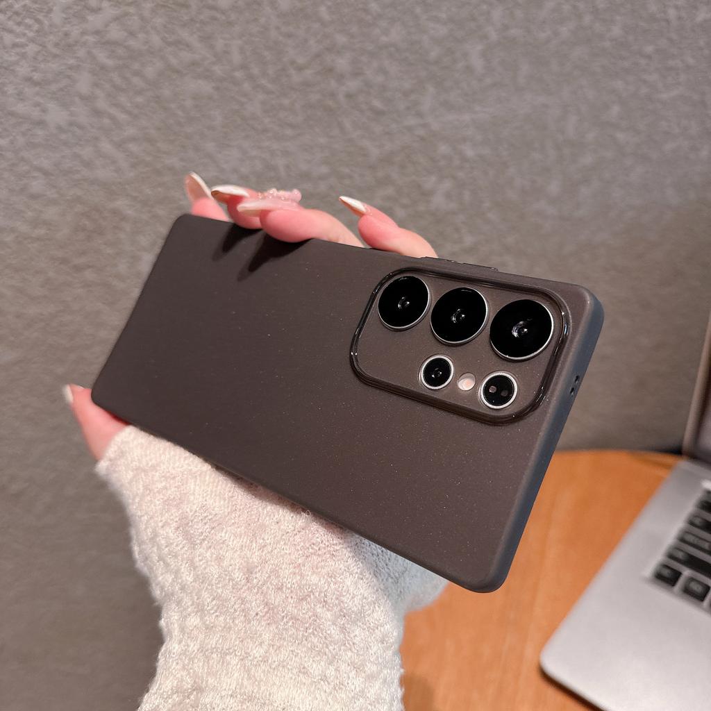 Suitable for Samsung S25 Ultra Thin Frosted Skin Feeling Mobile Phone Case Samsung S24 Ultra Bare Metal Feeling Soft Hole Case