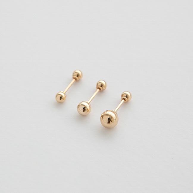 Lunne 14K Ball Piercing (14K Gold) #Pi01 (A Type)