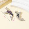 1pc Dolphin Natural Shell Pendant 27x19mm Silver Frame Iridescent Abalone Mother Pearl Ocean Charm DIY Necklace