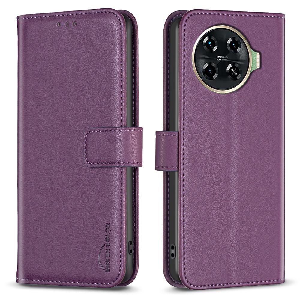 BINFEN COLOR BF17 For TECNO Spark 20 Pro+ Case PU Leather+TPU Card Slots Phone Shell