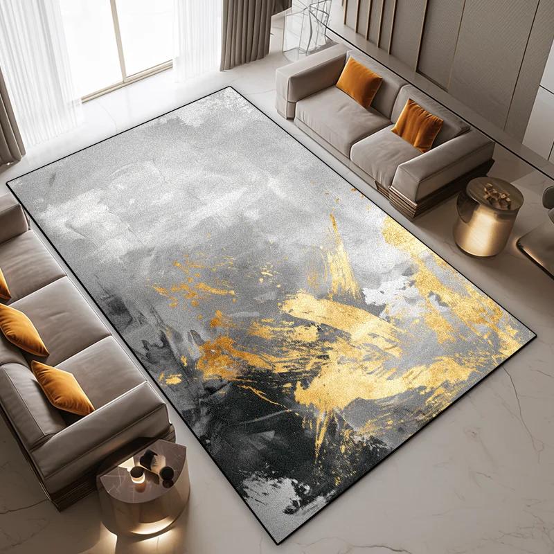 Nordic Ink Splash Abstract Carpets Living Room Large Area Home Decoration Bedroom Rugs Non-slip Coffee Tables Balcony Foor Mats