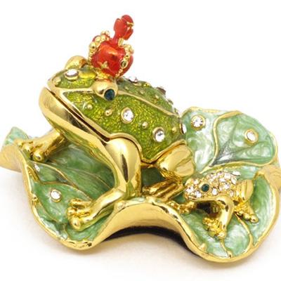 <Crown Frog (King Frog)> Pierce Jewelry Box