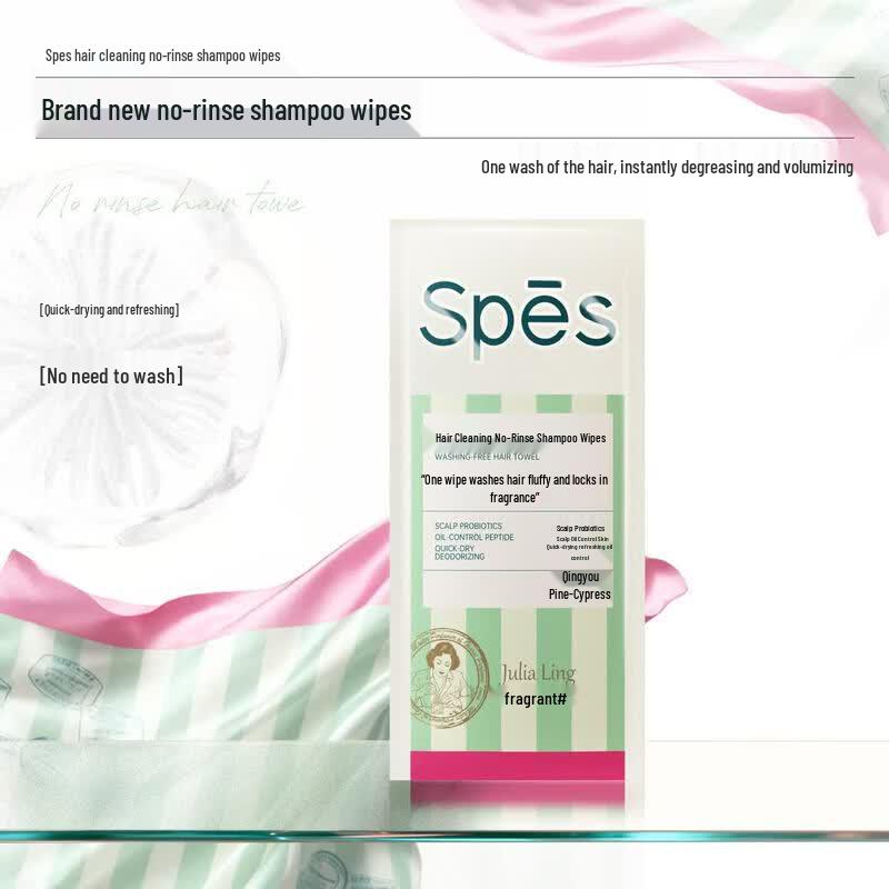 Spes No-Rinse Dry Shampoo Towels