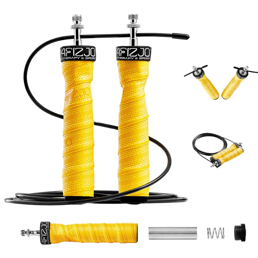 PRO boxing skipping rope with weight yellow