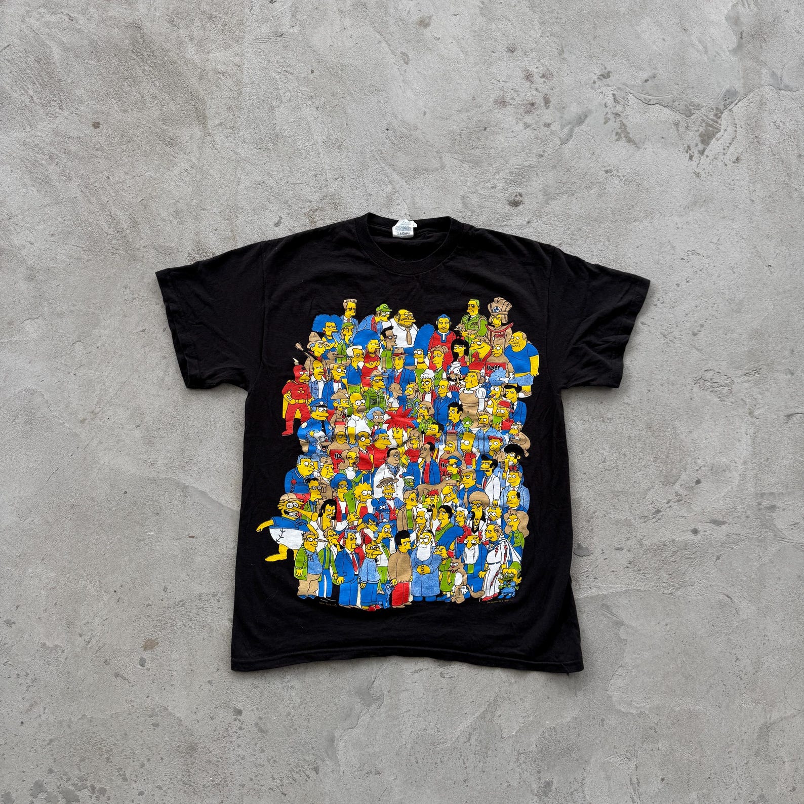 Vintage 2007 The Simpsons Graphic Logo Size M Black L