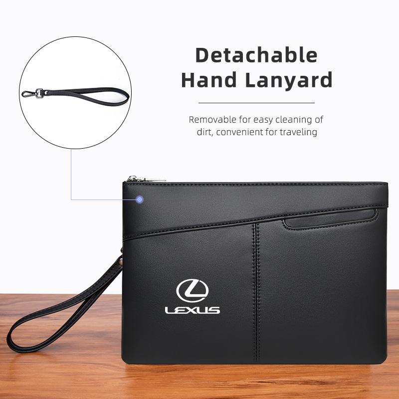 Car Men's Clutch Bag Card Holder Business Coin Purse Wallet Interior For Lexus IS250 IS200 ES350 GS400 GS430 GX460 HS250h IS300