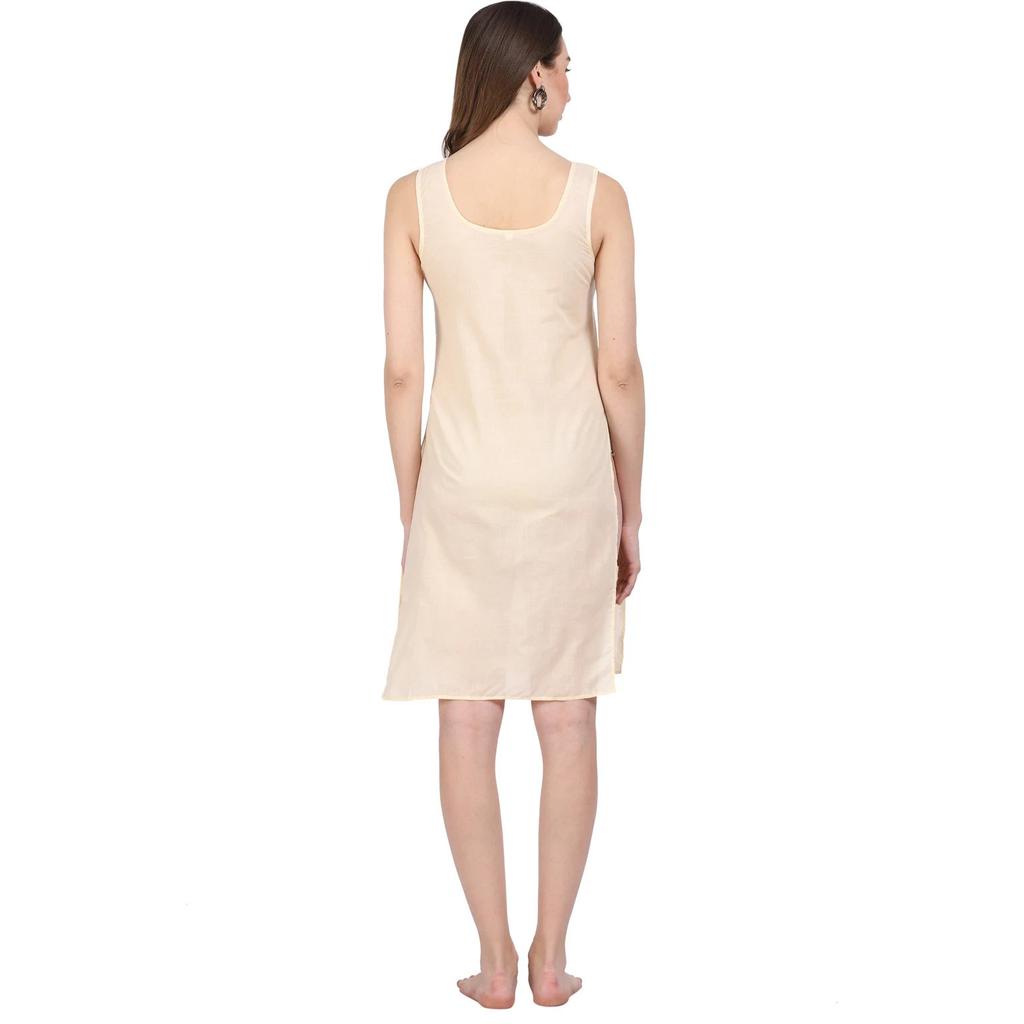 Ärmelloses Baumwoll-Camisole für Damen, U-Ausschnitt, durchgehende Länge, Sommer-Oberteil