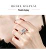 3 Carat Princess Cut Moissanite Engagement Ring in S925 Sterling Silver