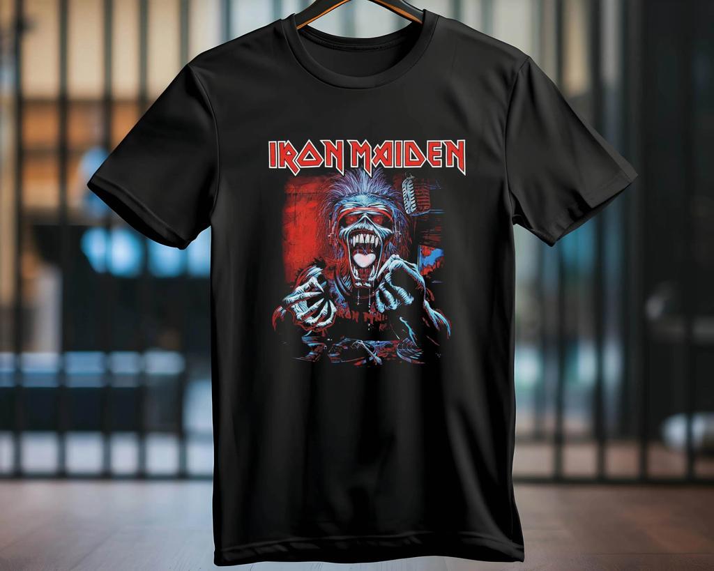 Iron Maiden 6 Icon HALLOWWED Premium Tshirt Iron Halowed Icon Maiden Heavy Metal Band T-shirt Metal T-shirt Oversize Megadeth