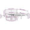 VidaXL Bed Frames Without Mattress 140x200 Cm Solid Pine Wood 3301610