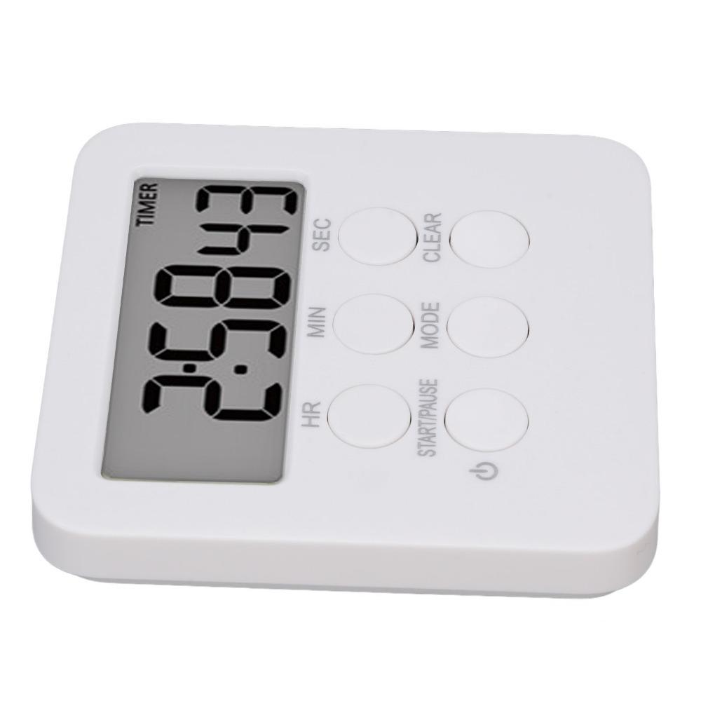 White Alarm Clock Multi-functional Countdown Timer Small Reminder Device  for Cooking
