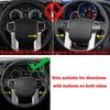 Matte Black Steering Wheel Button Decor Cover Trim Bezels ABS For 4runner 2010+