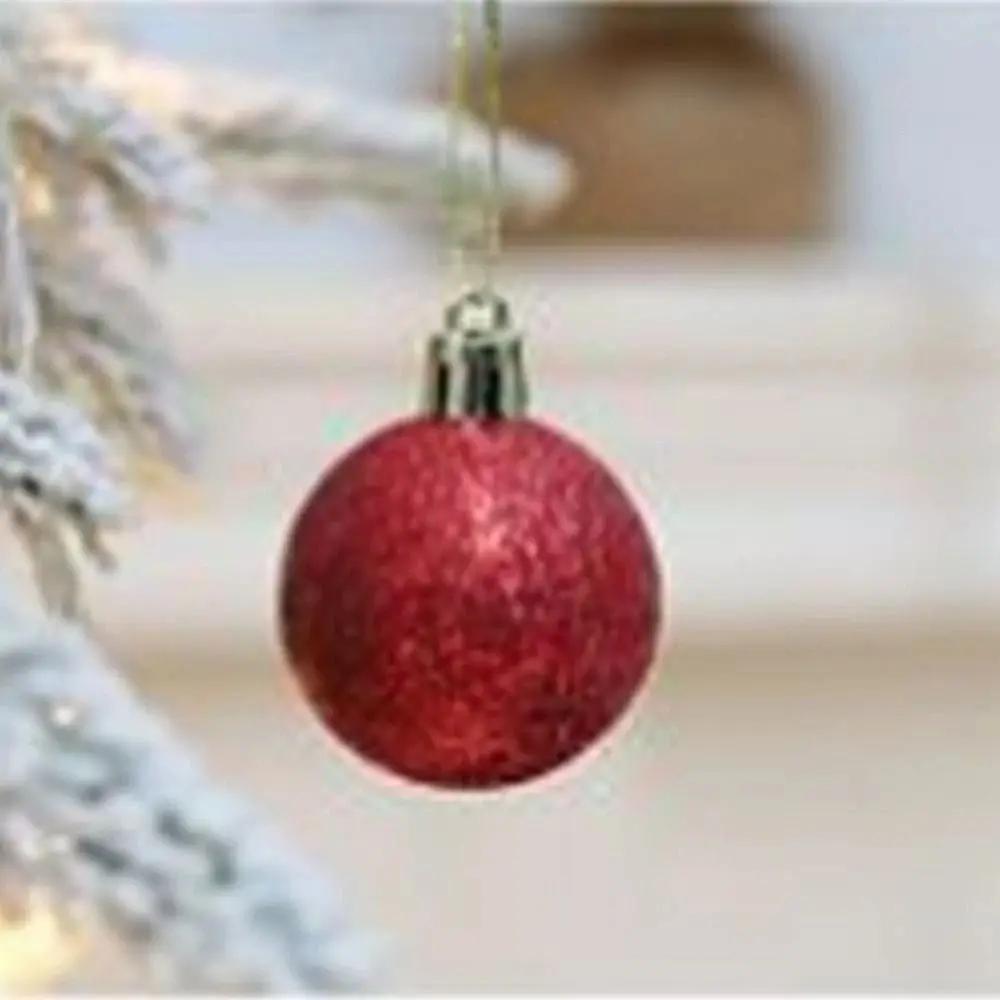24pcs Creative 4/6cm Christmas Ball Set Plastic Gift Ball Xmas Tree Hanging Christmas Decorations Xmas Baubles Xmas Ball