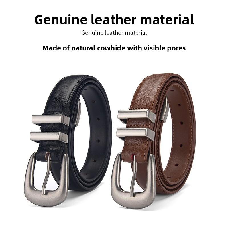 Mei Mary Women's genuine leather belt - stylish and versatile waist belt for dresses, jeans, and pants