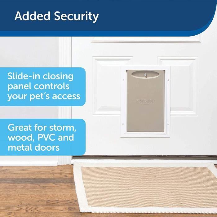 PetSafe® - porte en aluminium pour intempéries extrêmes ECOM Large