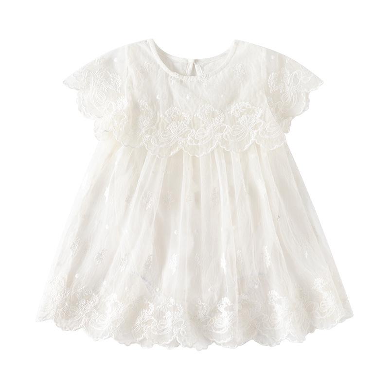 Summer Mesh Skirt Baby Romper - Princess Jumpsuit for 100 Days & First Birthday Gift