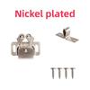 Furniture Antique Door Stoppers Copper Color Cupboard Cabinet Door Roller Latch Double Catches with Striker and Free Screws