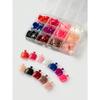 288 Stück Klebenägel für Zehennägel, kurz, quadratisch, falsche Zehennägel, Vollabdeckung, Acryl-Falschnägel für Füße, Falsche Zehennägel für Frauen, Dekor-Nagelzubehör