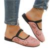 Women Summer Casual Hollow Out Breathable Slip On Sandals Lightweight Soft Sole Comfortable Outdoor Shoes for Daily Wear