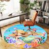 1pc mermaid ocean Round Chair mat Area Rug - Non-Slip, Floor Mat for Office, Bedroom, and Indoor Decor c1125417