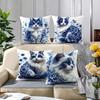Modern Cat Print pillowcaseSuitable for Sofa Car Bedroom Decorative Cushion Cover Pillow Cover