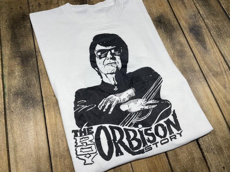 Roy Orbison artwork white T-shirt All sizes short sleeve S to 5XL XZ929 Unisex T-Shirt L