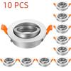 JOYINLED 10 Pcs LED Recessed Ceiling Spot Lamp Replaceable Round LED Downlight for Living Room Bedroom Balcony Lighting