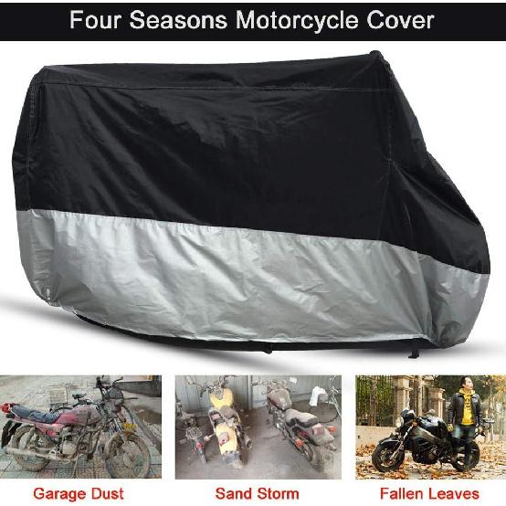 Motorcycle Cover for Scooters and Mopeds Universal Fit Outdoor Lightweight Storage Bag Included XXL Size