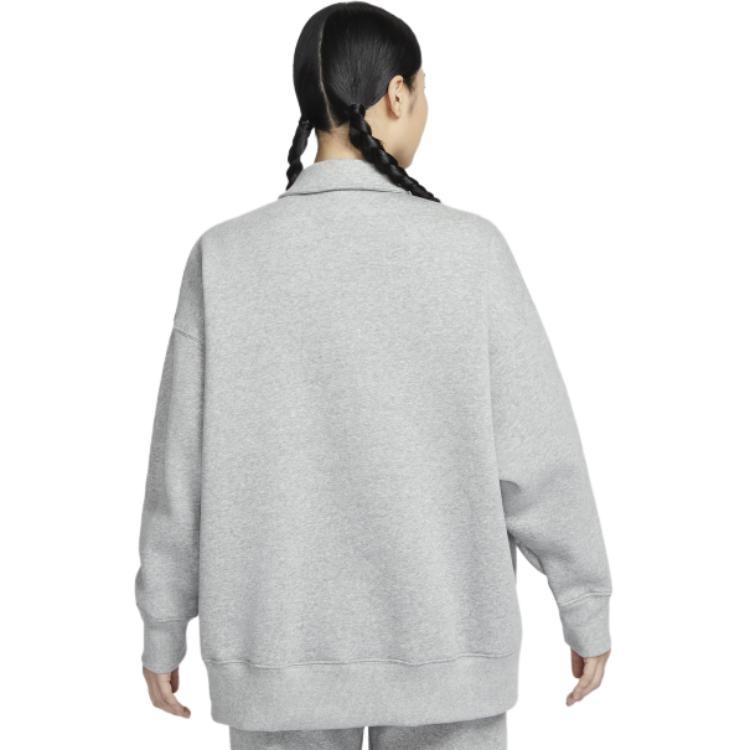 (WMNS) Felpa con cappuccio Nike Sportswear Phoenix Fleece 'Grigio' da donna FZ3208-063