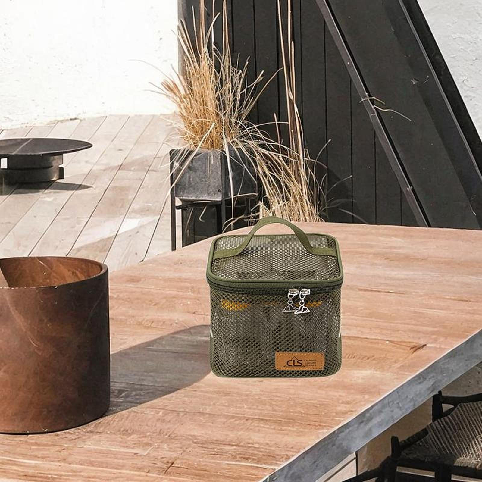 

6 шт. контейнеров для приправ для кемпинга, переносные банки для специй, бутылок для солей и соусов зелёный