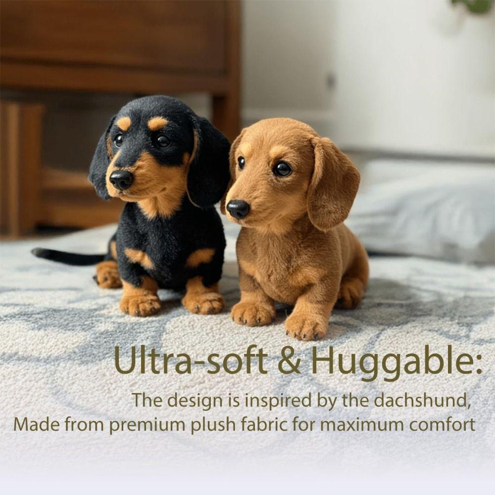 Mimics Natural Movement Dog Plush Toy Soft Mimic Plush Plush Pillow  for Emotional Support