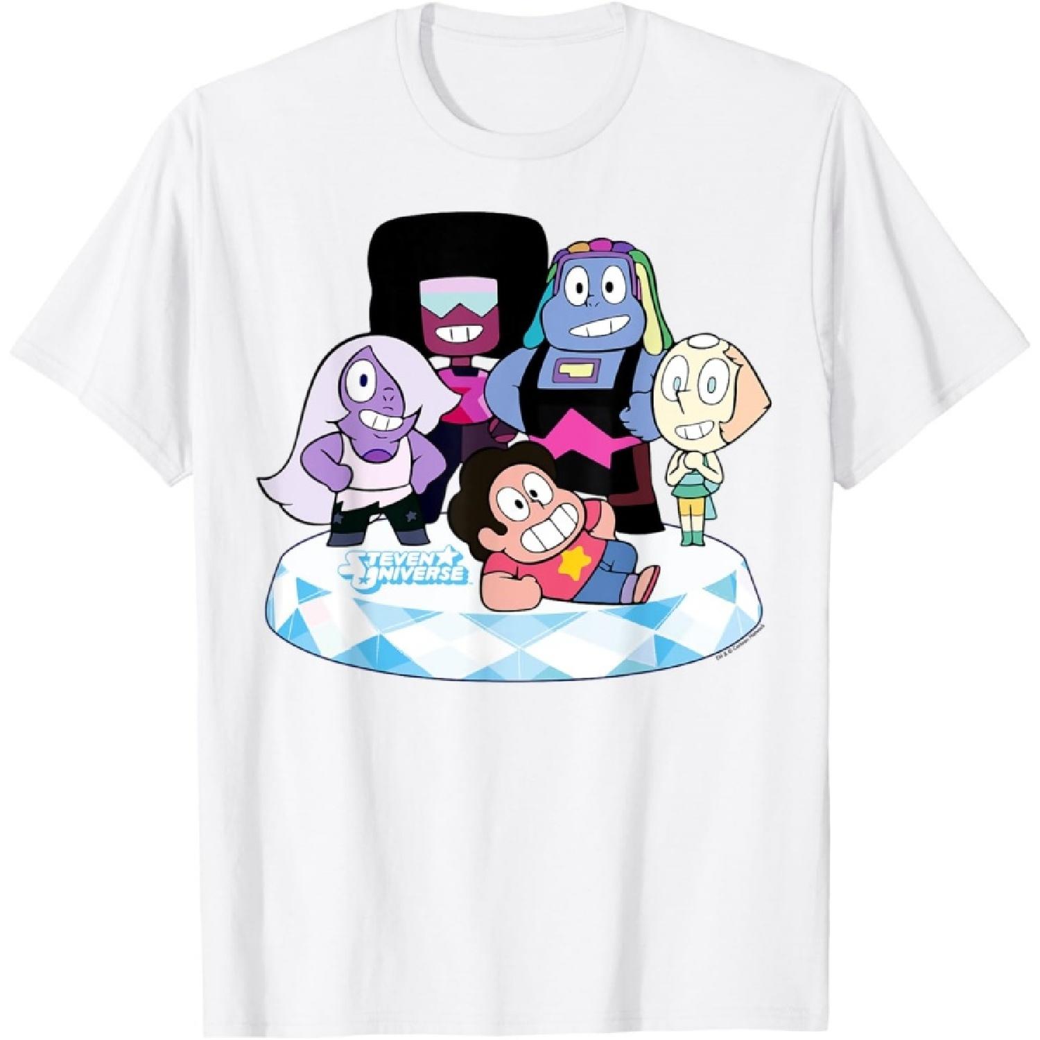 Stevens Universe Group Shot Of All Gems Graphic T-Shirt T-Shirt S