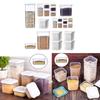 Box with Lids Transparent Square Vacuum Lid Jars Sealable Container