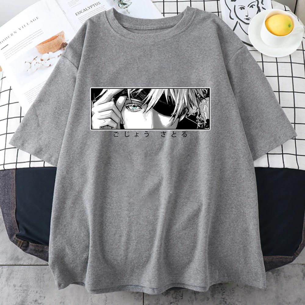 Nové letní anime tričko Gojo Satoru s potiskem Streetwear Unisex módní tričko