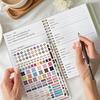 A5 Pink Password Book Internet Address  Account Logbook With Password Hint Pages Stickers Spiral Bound