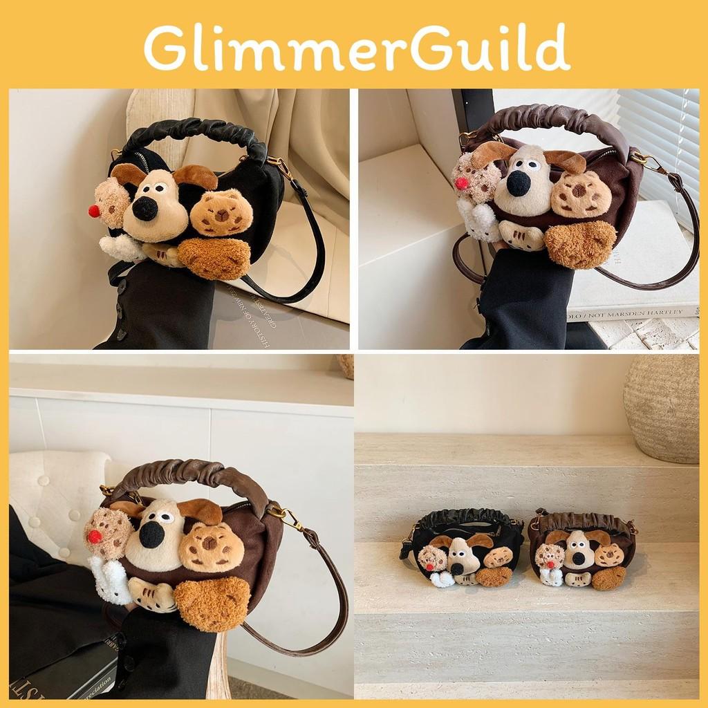 Capybara Cute Puppy Animal Plush Doll Crossbody Handbag For Playtime Girls