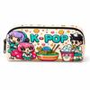 Polka Dot Pencil Case Set Large Capacity Canvas Zipper Pen Pouch for Students School Office Travel Makeup Storage