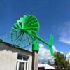 Waterproof Outdoor Wind Vane Decor 3D Printed Rotating Wind Wheel  Holiday Patio