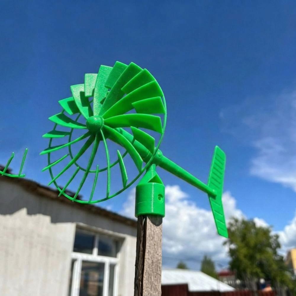 Waterproof Outdoor Wind Vane Decor 3D Printed Rotating Wind Wheel Holiday Patio