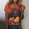 Western Cowgirl T-Shirts 3D Print Women's Fashion O-Neck Short Sleeves Vintage T Shirt Y2k Harajuku Tees Tops Female Clothing