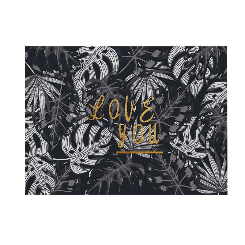 

45x30cm Nordic Ins Linen Dining Table Mats Kitchen Placemats Letter Print Mats Bowl Cup Pads Coasters Home Decor Accessories 2pcs 30x45cm