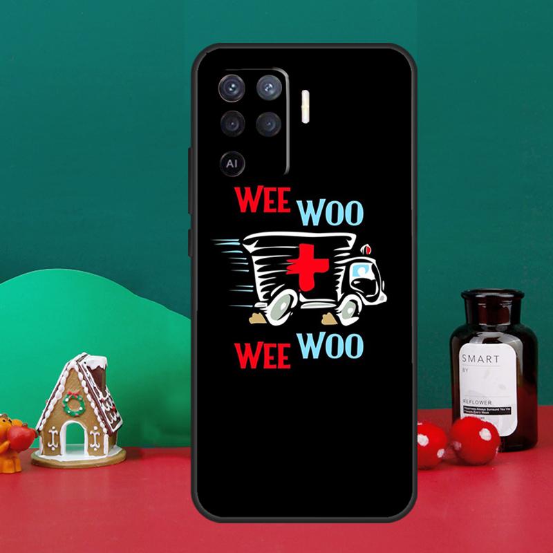 Ambulance EMS EMT Paramedic Case For Oppo A5 A6 Pro A15 A18 A38 A58 A78 A98 A54 A74 A94 A17 A57 A80 A60 A40 A16 A76 A96