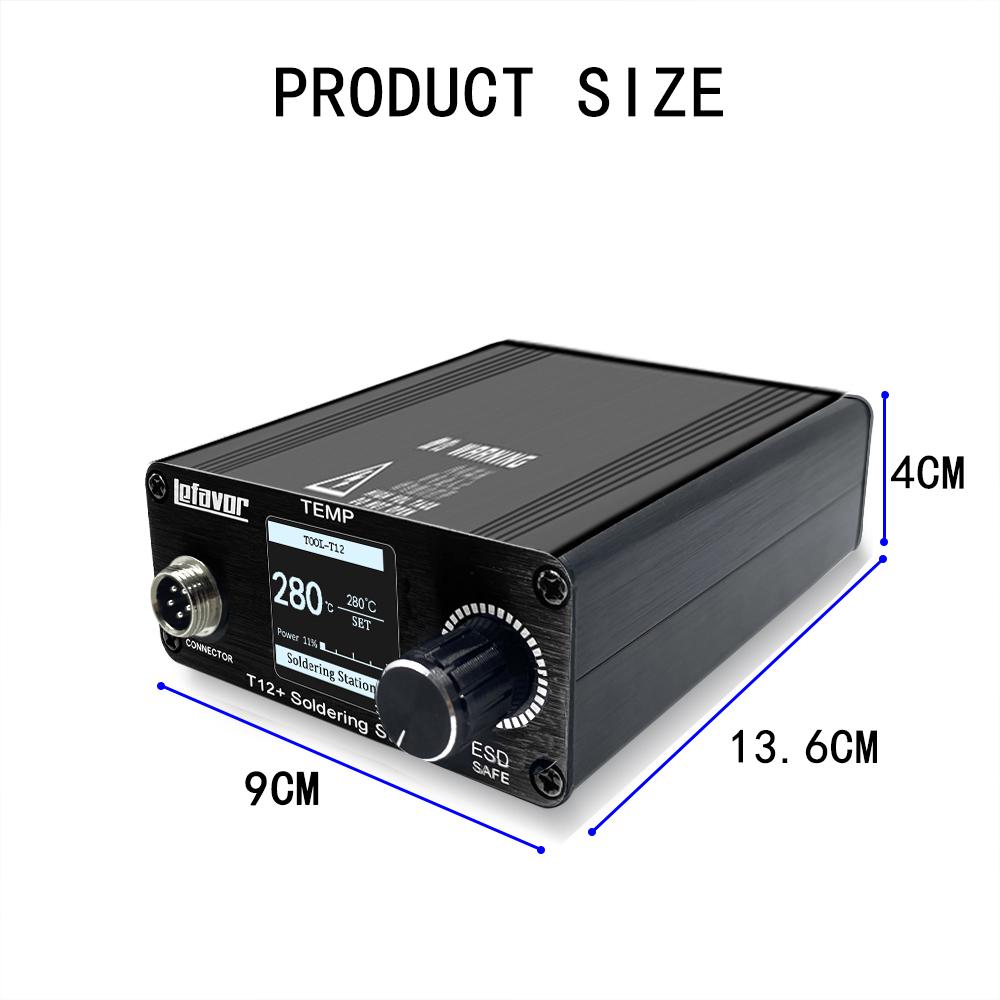 T12 75W Digital Soldering Iron StationTips Welding Rework Station  temperature adjustable control  microcontroller