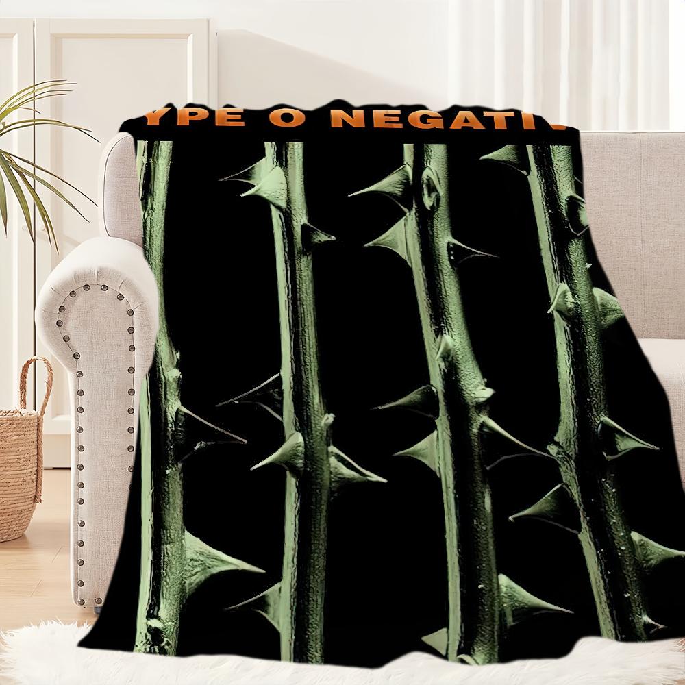 Rock Band Type O Negative Blanket Plush Nap Sofa rug for Living Room Warm Office Bedroom Birthday Home Travel Kid Gifts