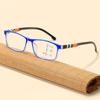 Multifocal Progressive Reading Glasses Men Intelligent Small Frame Ultralight Anti Blue Light Presbyopic Eyewear Women +1.0~+4.0