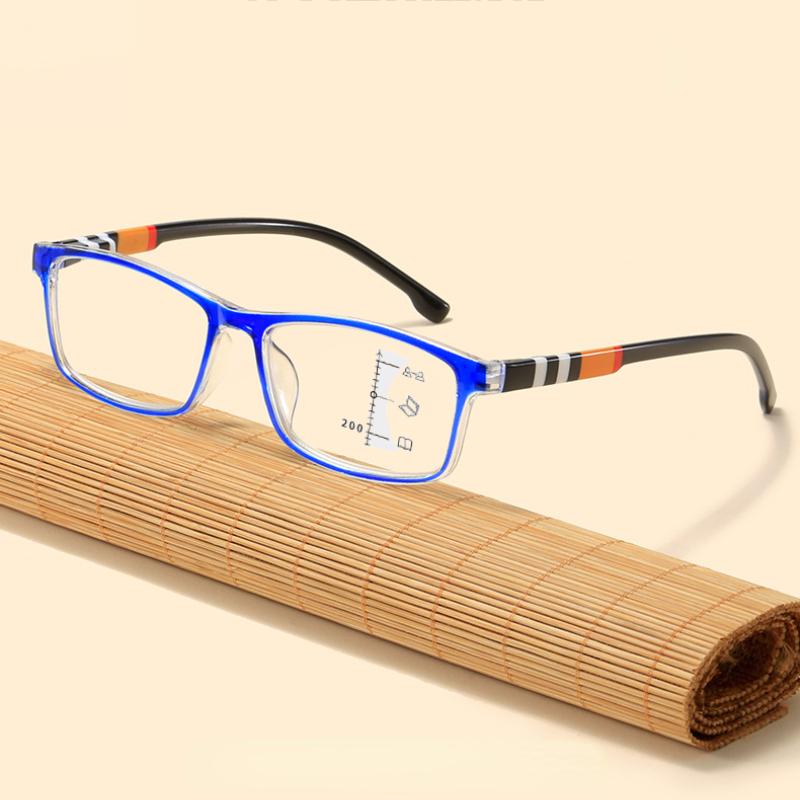 Multifocal Progressive Reading Glasses Men Intelligent Small Frame Ultralight Anti Blue Light Presbyopic Eyewear Women +1.0~+4.0