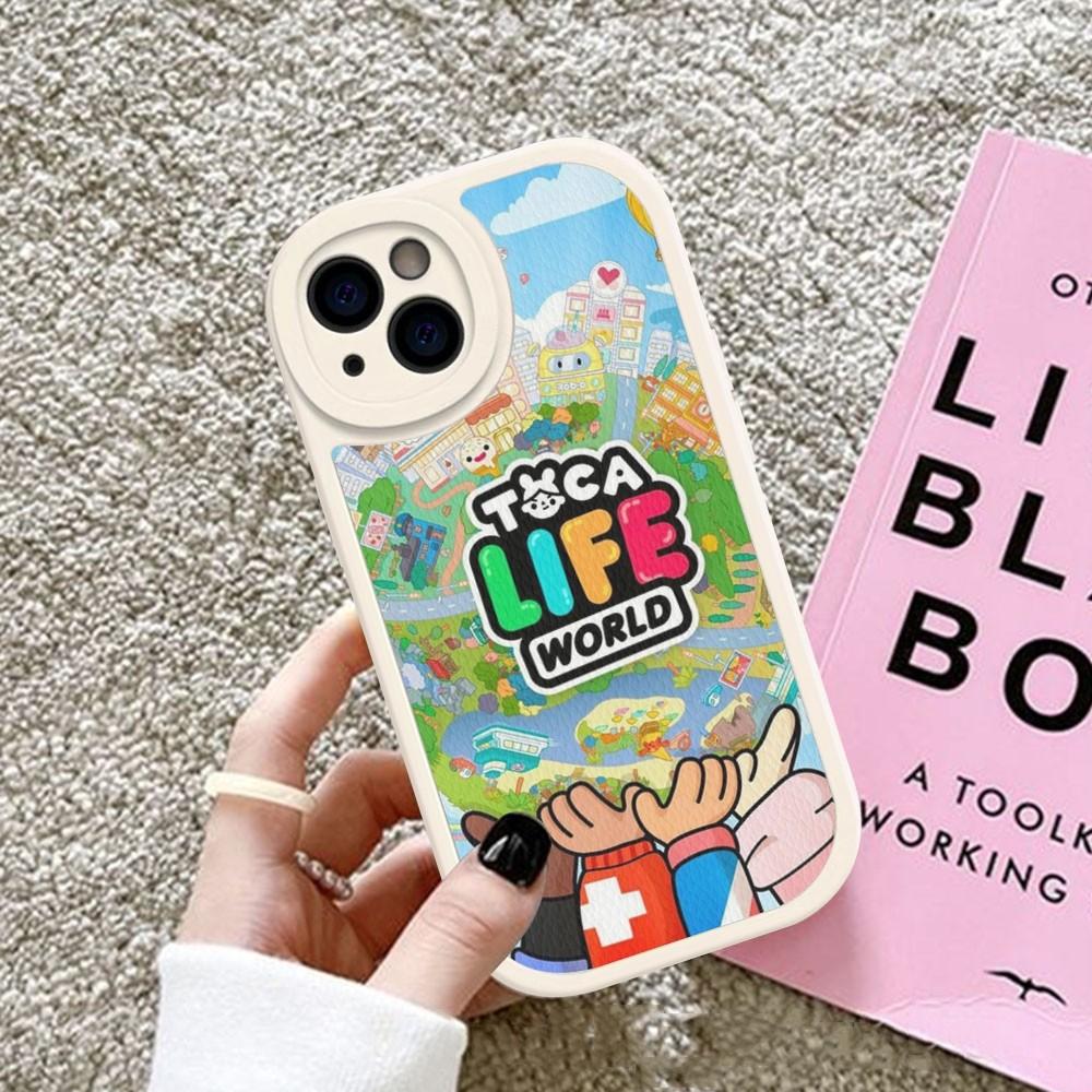 Toca Boca Toca Life World Phone Case Hard Leather For iPhone 14 13 12 Mini 11 14 Pro Max Xs X Xr 7 8 Plus Fundas
