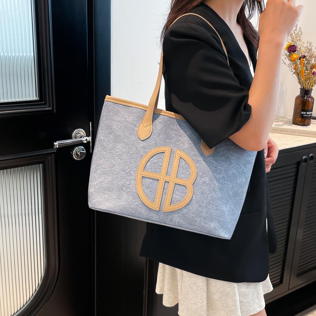 

2025 Retro Large-Capacity Underarm Tote: Fashionable, Versatile, and Portable хаки